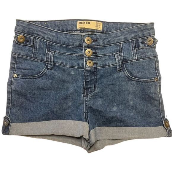 Cotton On Pants - Cotton On- Dark Denim High Waisted Shorts- Size: 8 (28-29)